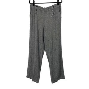 Maurices Dark Heather‎ Gray Linen Wide Leg Pants
